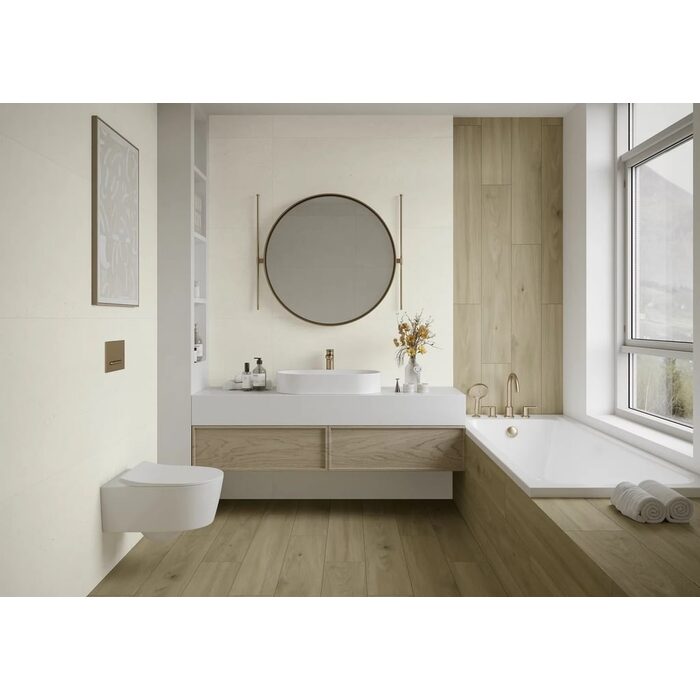 Плитка керамогранітна Bergdust White RECT 598x1198x8 Paradyz