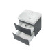 Шафка з умивальником 60 Smile Square Grey matt SM-60 ПС+500.229.01.1 Air-Line