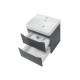 Шафка з умивальником 75 Smile Square Grey matt SM-75 ПС+500.249.01.1 Air-Line