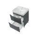 Шафка з умивальником 75 Smile Square Grey matt SM-75 НС+500.249.01.1 Air-Line