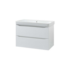 Шафка з умивальником 90 Smile Square White matt SM-90 ПБ+500.251.01.1 Air-Line