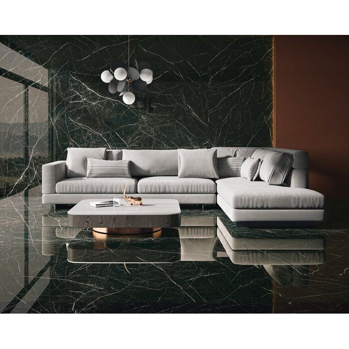 Плитка керамогранітна Desire Black RECT POL 1198x1198x8 Paradyz