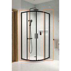 Душова кабіна (половина) Premium Pro Black PDD 90Lx90Rх200 RADAWAY