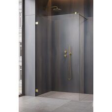 Душова стінка Essenza Pro Brushed Gold Walk-in 110x200 RADAWAY