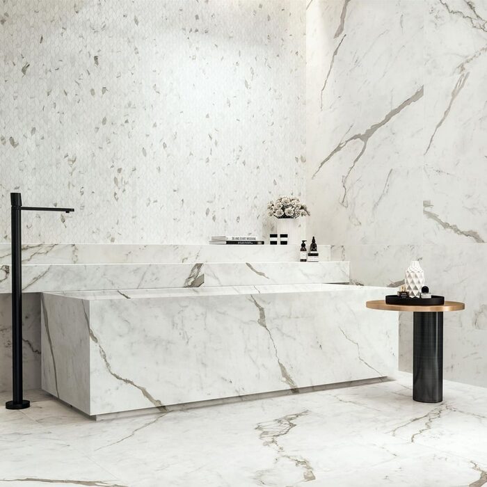 Плитка керамогранітна A4O7 Marvel Statuario Supremo SILK 1200x2780 Atlas Concorde