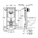 унітаз Omnires Ottawa 49x37 rimless підвісний, сидіння дюропласт + інсталяція Grohe Rapid Sl (38721000 + OTTAWAMWBP)