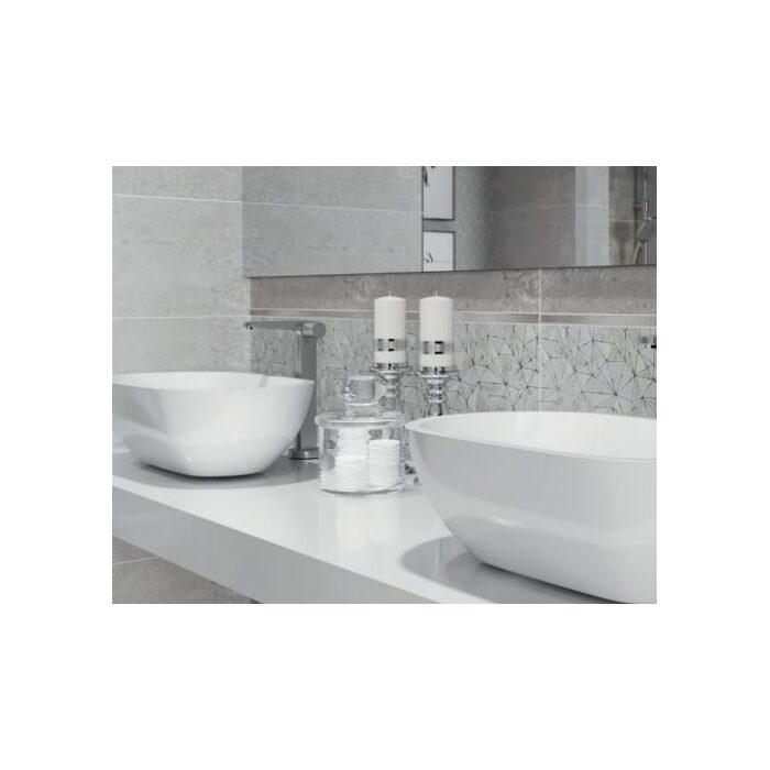 Плитка стінова Freya Grey 29,7x60 код 5465 Опочно