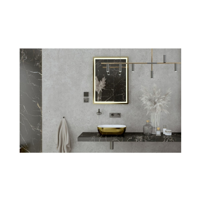 умивальник Lavita Costa Brushed Gold 46x32,5 накладний (5900378325758)