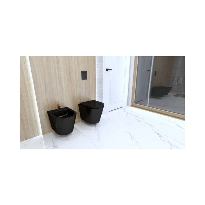 біде Lavita Galve Black 51x35,5 підвісне (5900378310624)