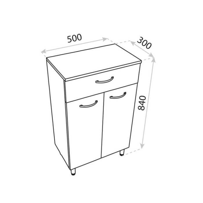 комод Lavita Basic Barato 50, білий (5900378314172)