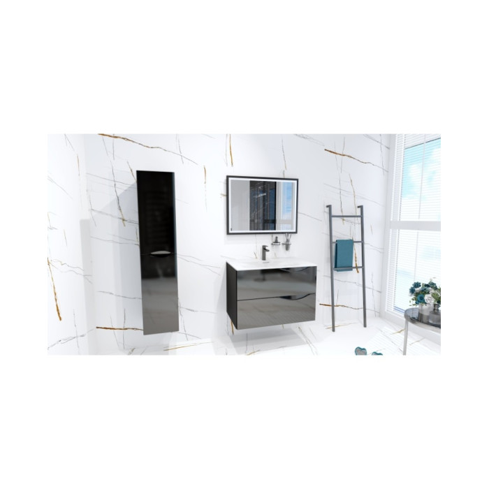 пенал підвісний Lavita Kolorado Black Glossy 30 (5900378324751)