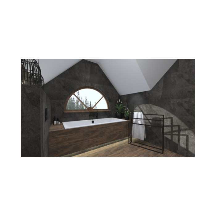 рушникотримач Lavita Halmahera 850x800 black (5908211470306)