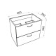тумбочка підвісна Lavita Basic Barato 60, white (5900378314448)