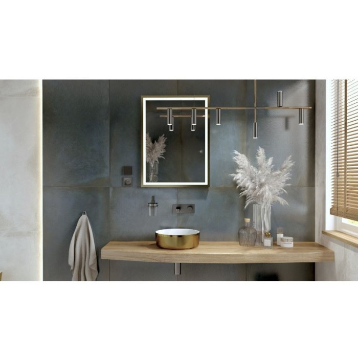 дзеркало Lavita Hebe 60x80, з підсвічуванням, gold (5900378331919)