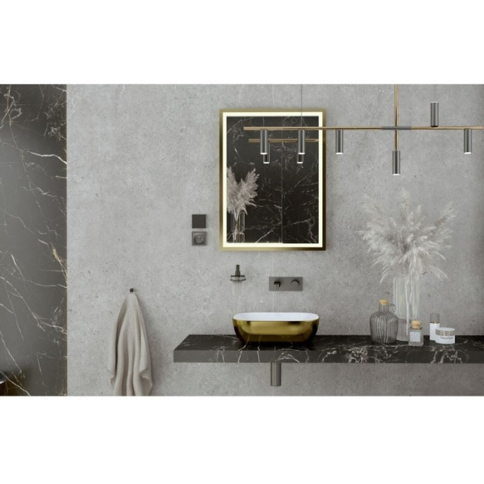 дзеркало Lavita Hebe 60x80, з підсвічуванням, gold (5900378331919)