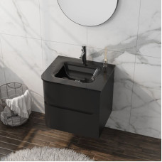 тумбочка з умивальником Lavita Atlanta 60 black (5900378335573)