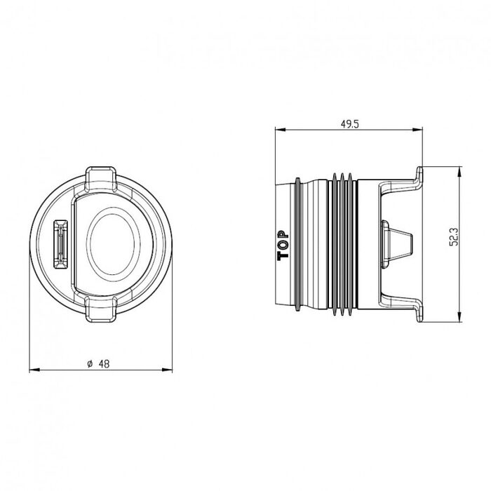9010.79.24 ShowerDrain  C Сухий сифон ACO EasyStop DN 50 (1 сорт)
