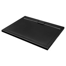 Піддон прямокутний AXIM UltraSlim 120х90 stone effect чорний + сифон