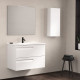 C0072604 (125617+126222) Тумба VITALE 60 на 2 ящики, білий + раковина керамічна Slim, білий глянець (1 сорт)