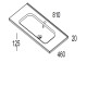 C0075458  (127165+123343)  ONIX  Тумба 80,  + раковина Slim,   cірий цемент (1 сорт)