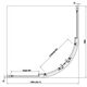 D20SR551004007 Arelia Душова кабіна 1/4 кола, 1000х1000мм, скло прозоре, проф.срібний полір. (1 сорт)