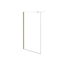 Кабіна walk in ECO-N GOLD 90x195 скло прозоре, профіль і тримач 120 см золото