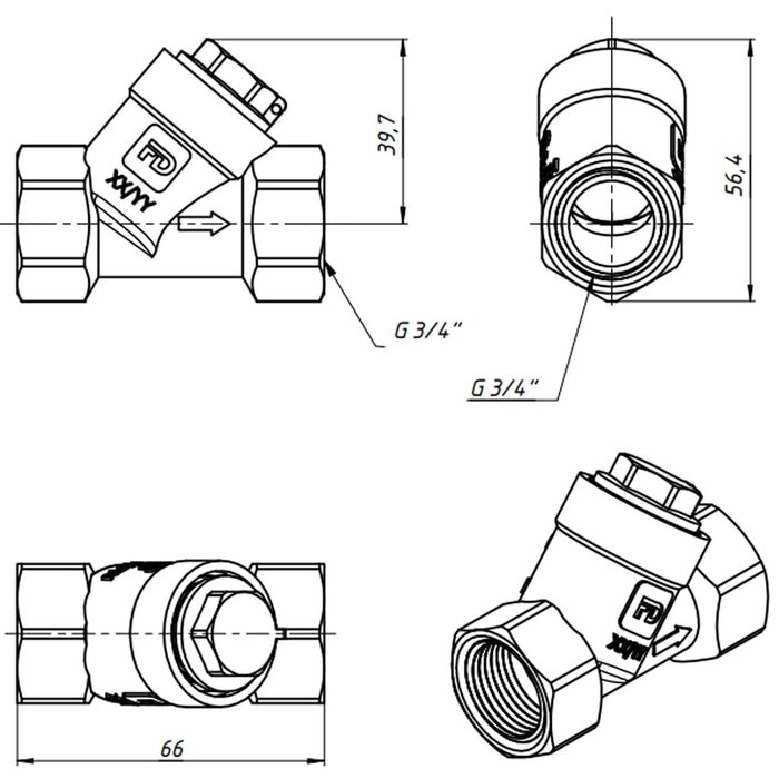 F2 Фільтр FADO New 20 3/4 (1 сорт)