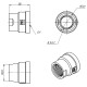M12C Хром FADO Муфта редукційна 3/4х1 (1 сорт)