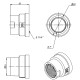 M15C Хром FADO Муфта редукційна 1*1/4х1 (1 сорт)