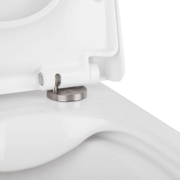 Готове рішення Qtap для ванної кімнати: підвісний унітаз Tern Rimless 490x340x350 + комплект інсталяції Nest 4 в 1 (квадратна клавіша Chrome)