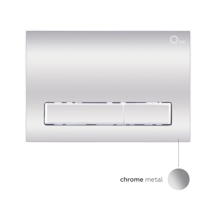 Готове рішення Qtap для ванної кімнати: підвісний унітаз Tern Rimless 490x340x350 + комплект інсталяції Nest 4 в 1 (лінійна клавіша Chrome)
