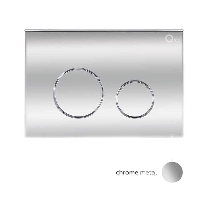 Готове рішення Qtap для ванної кімнати: підвісний унітаз Tern Rimless 490x340x350 + комплект інсталяції Nest 4 в 1 (кругла клавіша Chrome)