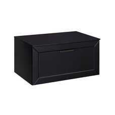 Тумба під умивальник без стільниці DEXA 60x50x40 + сифон, чорна ручка, чорна матова