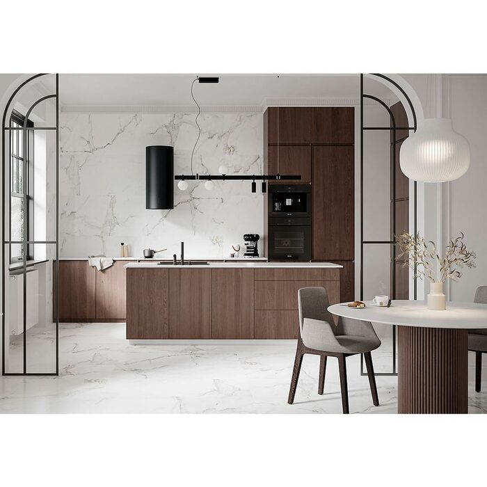 CALACATTA MONET WHITE SATIN RECT (1 сорт)