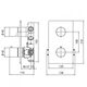 Z00002000073005 TEO LINE Зовнішня частина термостатичного змішувача, mat black (1 сорт)
