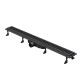 Трап лінійний AQUA 70cм та решіткою Line mattblack