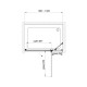 K100DC Душові двері KVADRO 1000х1950 мм Chrome Clear