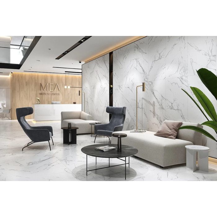 Плитка керамогранітна Calacatta Marble White RECT 598x1198x8 Opoczno