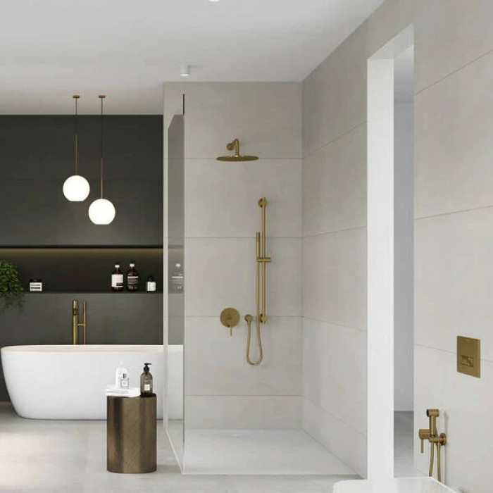 Верхній душ DN 15 A-QA 64330N0-00 Brushed gold Kludi