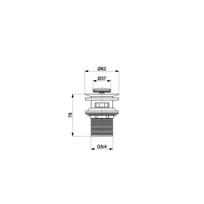 Донний клапан Clik-Clak 660-354-00 KFA ARMATURA