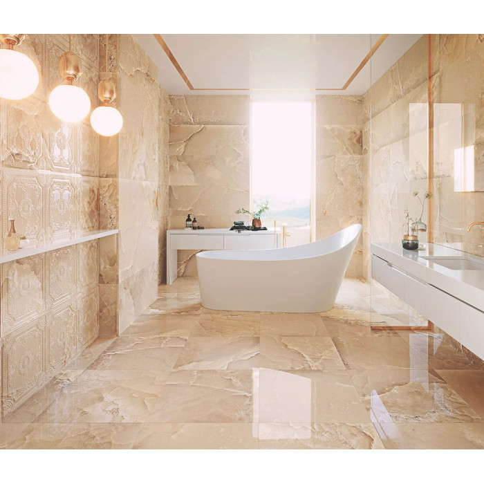 Плитка керамогранітна Magma Beige Pulido POL 595,5x595,5x7,4 Aparici