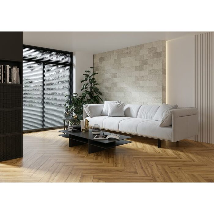 Камінь фасадний Saltstone Bianco 14,8x30x0,9 код 9348 Cerrad