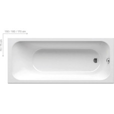 Ванна прямокутна Chrome Slim 160x70 RAVAK