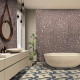 Плитка керамогранітна Petri Burgundy NAT 995,5x995,5 Land Porcelanico