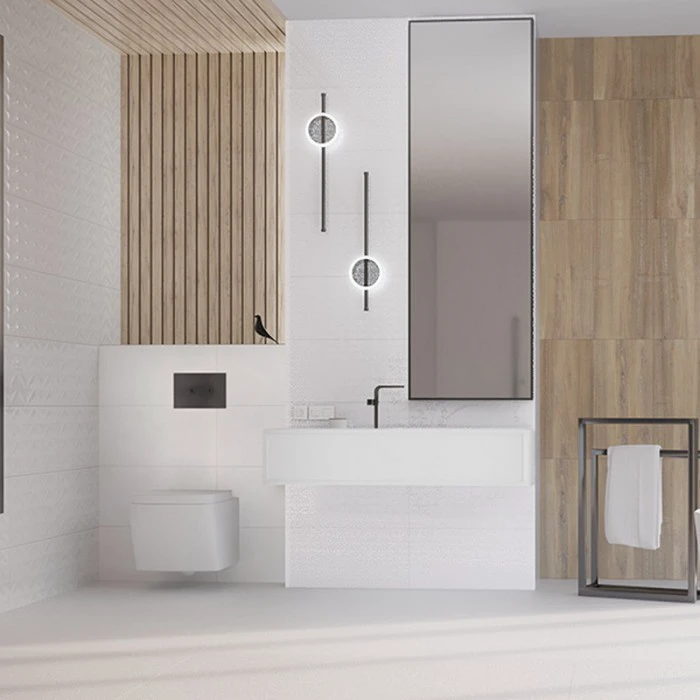 Плитка стінова White RECT MAT 300x600x8,5 Konskie