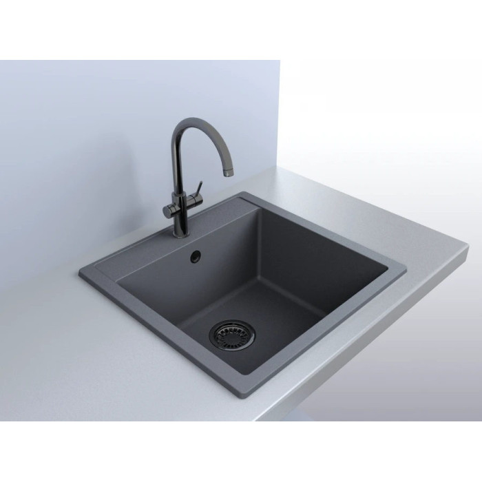 Кухонна мийка BODRUM 510 Grey, MIRAGGIO