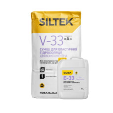 Гідроізоляційна суміш двокомпонентна Siltek V-33-E-33 (18 кг, 5 л)