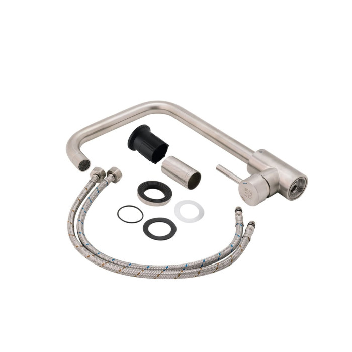 Змішувач для кухні Lidz Aria 015F1 (k35) LDARI015F1NKS21690 Nickel