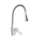 Змішувач для кухні Lidz Tani 007F3 з гнучким виливом (k40) LDTAN007F3GCR31869 Chrome/Grey