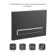 Панель змиву для унітаза Qtap Nest QT0111V1107GB